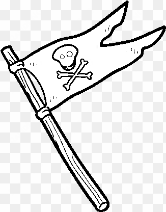 crossbones coloring page - bandera pirata para colorear