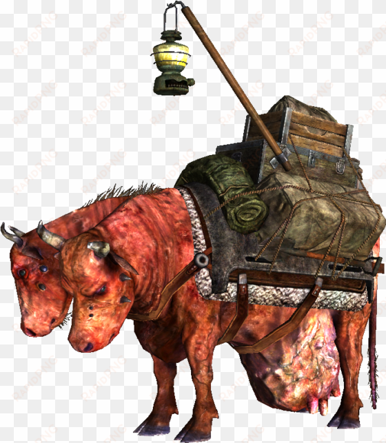 crow clipart fallout jpg - fallout brahmin art