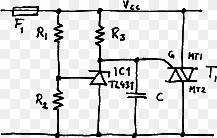 crowbar circuit using tl431 and triac - tl431 crowbar circuit