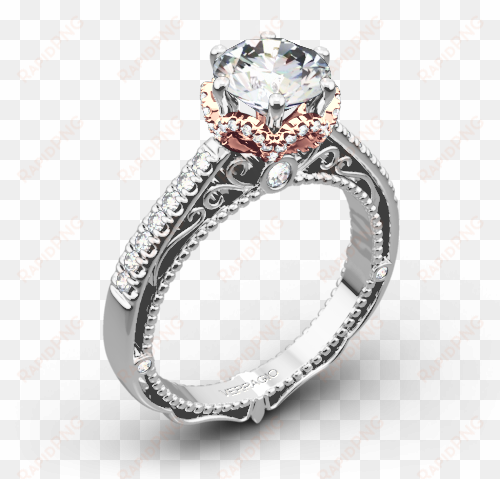 Crown Engagement Rings Verragio Afn 5052 4 6 Prong - Crown Diamond Ring transparent png image
