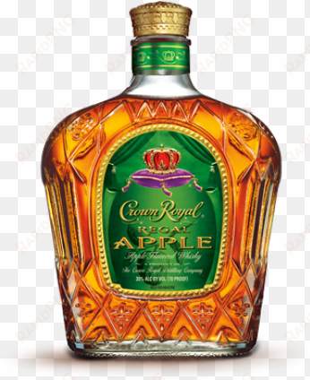 Crown Royal Apple Canadian Whisky - Apple Crown Royal Label transparent png image