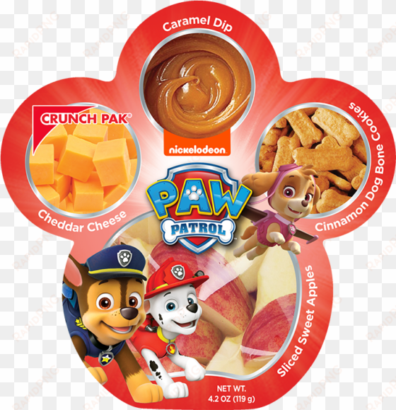 crunch pak's paw patrol snacks launched with two flavor - paw patrol crunch pak