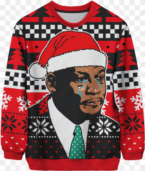 crying mj meme christmas sweater - crying jordan ugly sweater