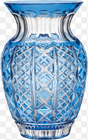 crystal & china - waterford fleurology bouquet vase colour: blue