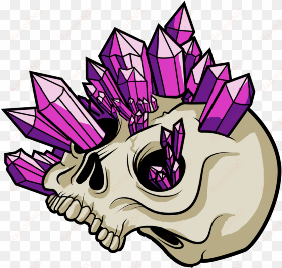 crystal skull sticker