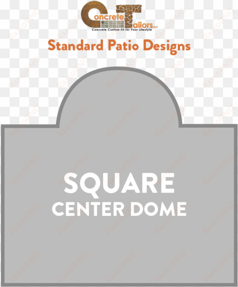 ct patio designssquare center dome - circle