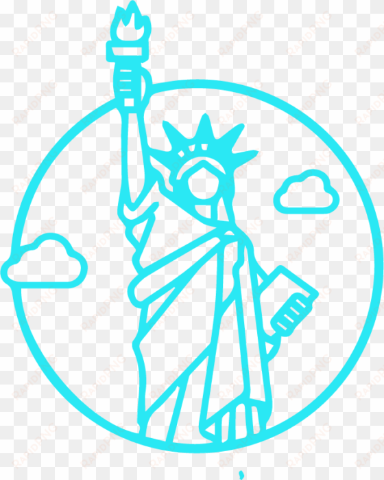 culture - vector images statue of liberty