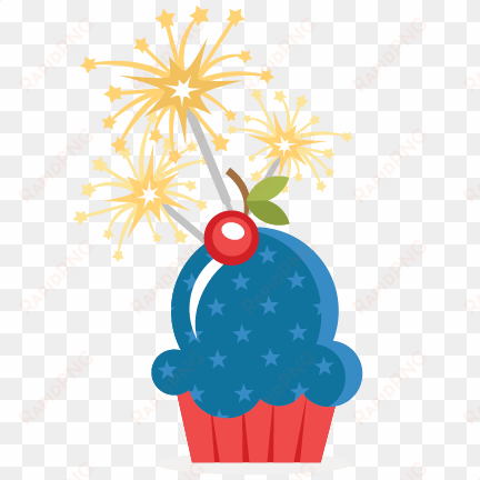 cupcake clipart july 4th - 4th of july cupcake png