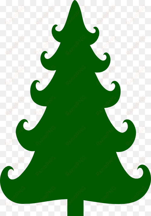 Curly Christmas Tree - Christmas Tree Svg Free transparent png image