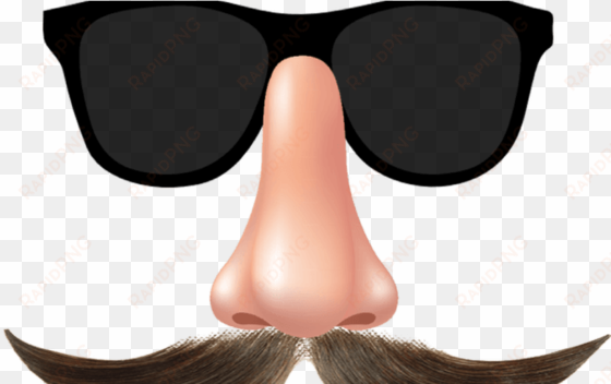 curly mustache with clip art beauty within - groucho marx glasses png