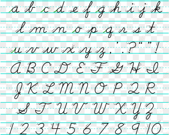 cursive writing sheet - cursive letters