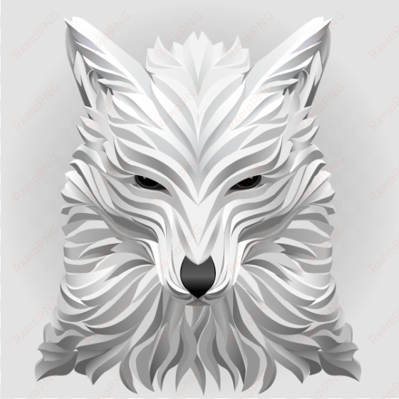 curve lowpoly wolf training on 3d animal illustrations - desenhos de animais realistas para colorir op art 3d