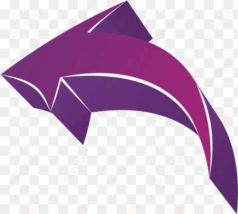 curved arrow clip art - purple arrow transparent background