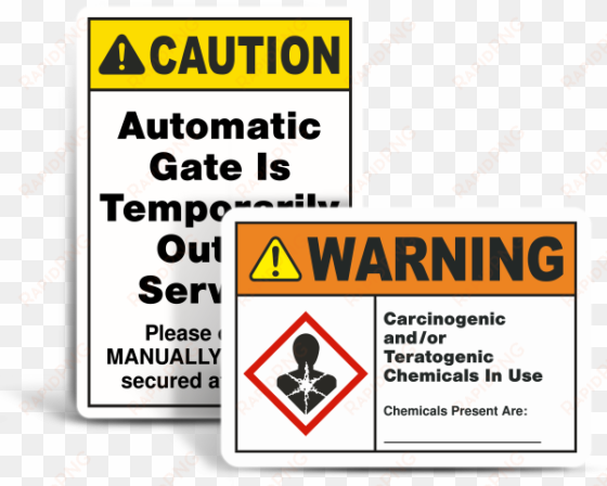 custom ansi-osha safety signs - ansi safety signs