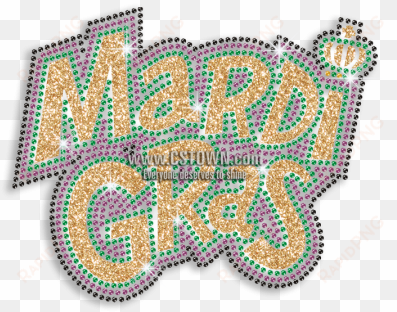 custom bling transfer design mardi gras mask - illustration