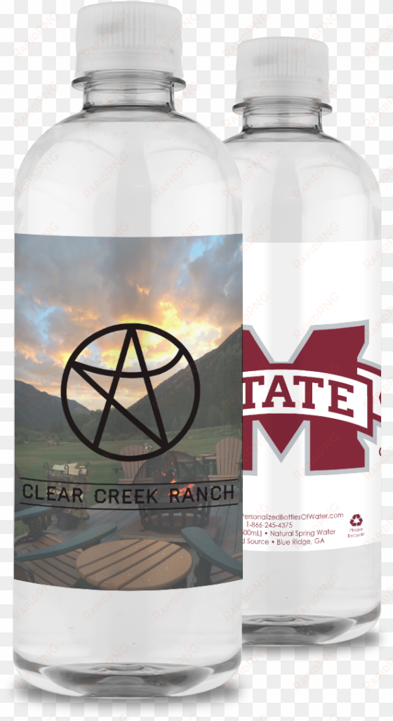 custom bottled water for schools and universities - mississippi state university 3" x 4" decal