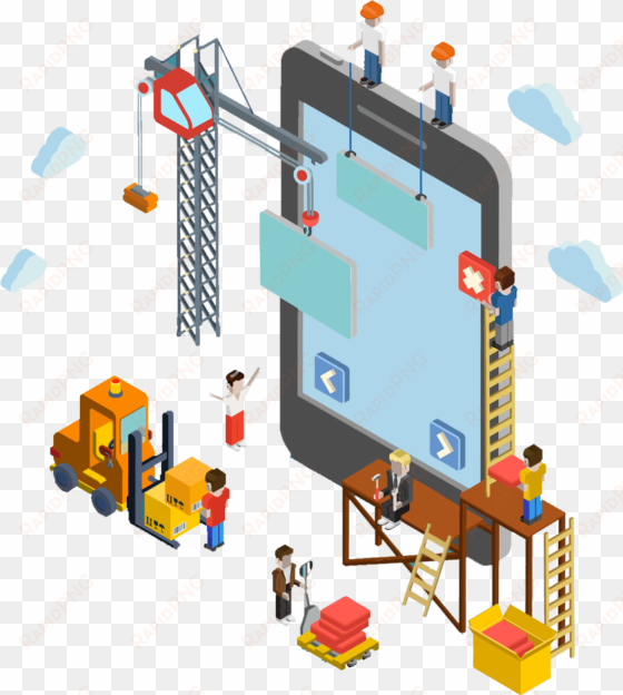 custom mobile application development - web under construction png