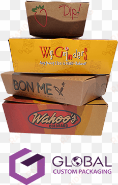 custom printed fast food kraft boxes - box