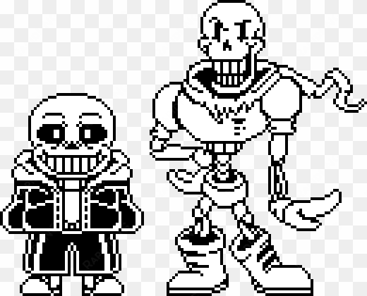 custom sans and papyrus battle sprites updated by flambeworm - undertale sans sprite custom