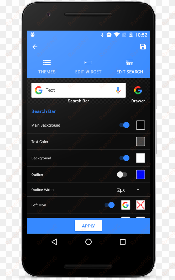 custom search bar widget csbw v1 - search box