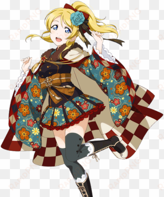 Custom Size Love Live Eli Ayase Taisho Romance Cosplay - Taisho Romance Sr Card transparent png image