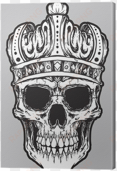 custom skull king crown vector canvas print • pixers® - crown skull transparent png