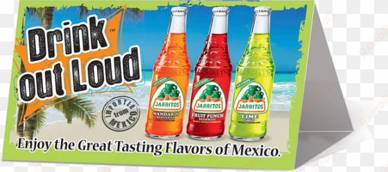 custom table tent printing - jarritos pineapple 370ml x 24