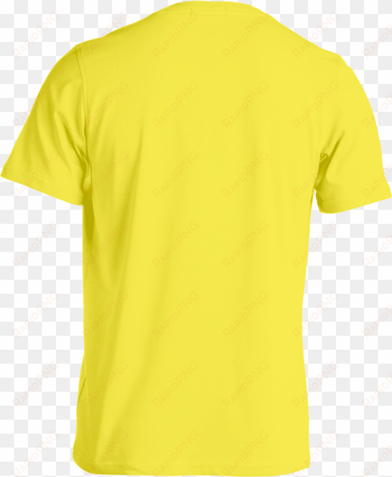 custom tee template yellow back - yellow t shirt front and back template