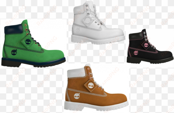 customize timberland black with a touch of green - black and green timberland boots