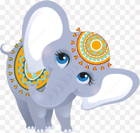 cute baby and momma elephant clip art - indian elephant clipart png