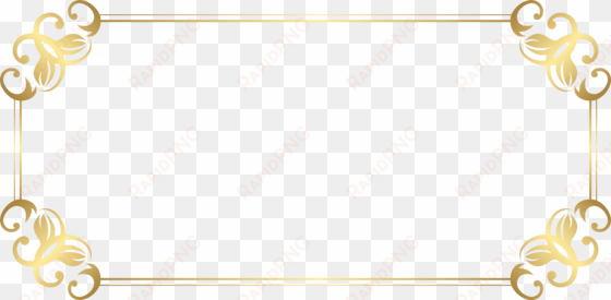 cute birthday frames and borders png download - gold edge border clipart transparent