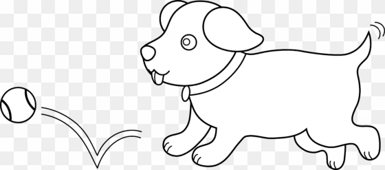 cute dog clipart black and white - clip art