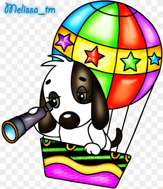 cute dog in balloon png by melissa-tm on deviantart - clip art