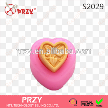 cute heart love shape flower chocolate candy 3d silicone - silicone mold planter