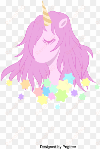 cute magical unicorn head vector design, unicorn, vector, - vector graphics