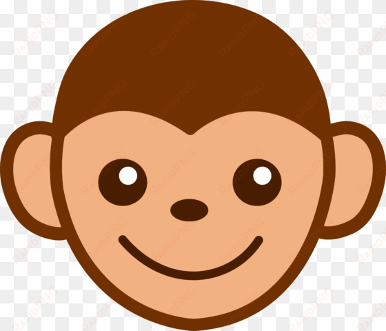 cute monkey face clip art - monkey clipart