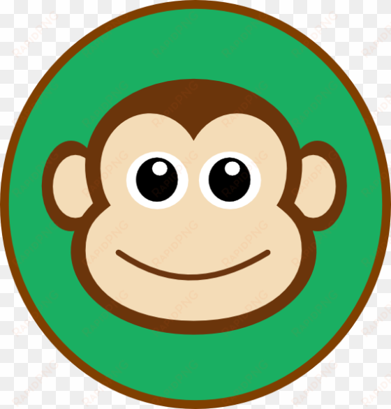 cute monkey face clipart - caras tristes dibujos animados