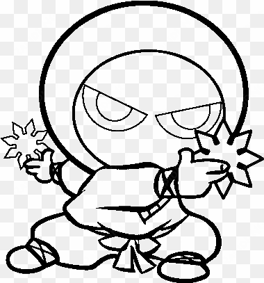 cute ninja k - cute ninja coloring pages