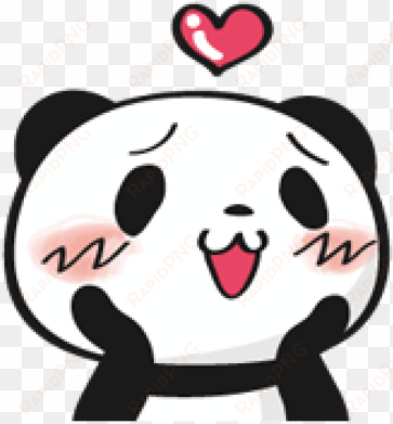 cute panda illustrations - panda line sticker