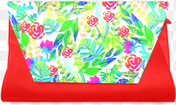 cute tropical watercolor flowers clutch bag - cafepress jungle watercolor flowers f full/queen duvet