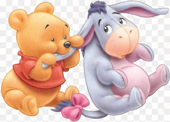 cute winnie the pooh drawings - baby pooh and eeyore