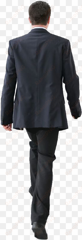 cutout man walking back people cutout, cut out people, - man in suit back png