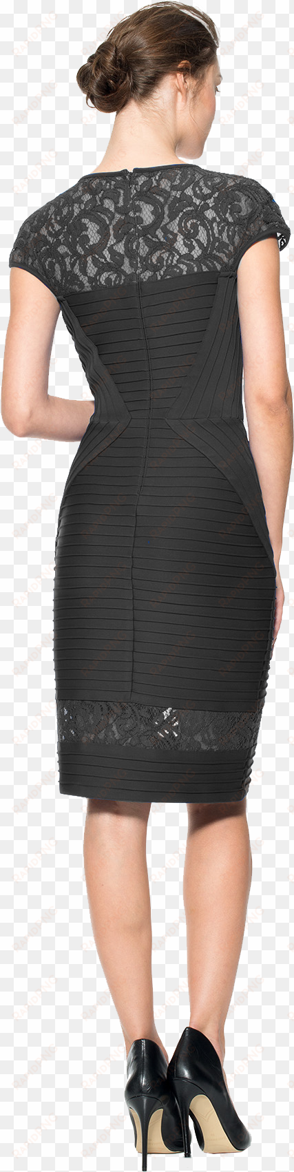 cutout woman black dress back cut out people, people - woman back png