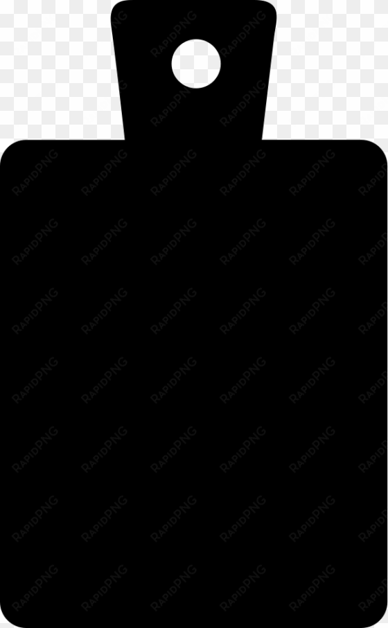 cutting board black rectangular silhouette of the tool - cutting board silhouette png