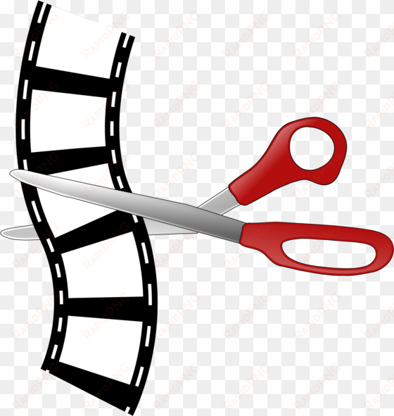 cutting editing filmstrip film - film roll clip art