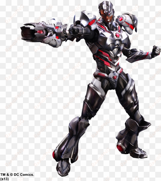 cyborg png hd - justice league - cyborg play arts figure