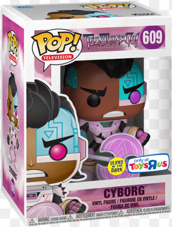cyborg with glow axe - funko pop cyborg
