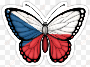 czech republic flag butterfly - south korea flag butterfly png