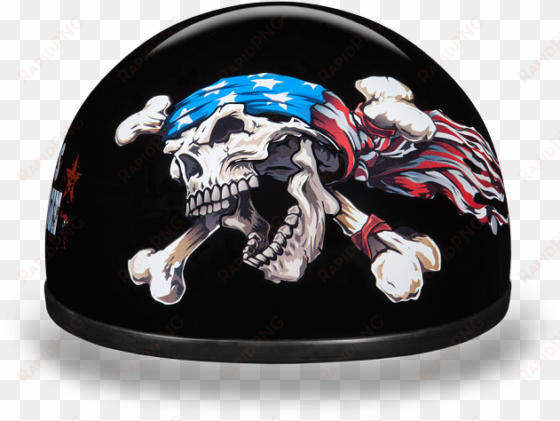 d - o - t - daytona skull cap- w/ patriot - daytona helmets d.o.t. daytona skull cap- w/ patriot