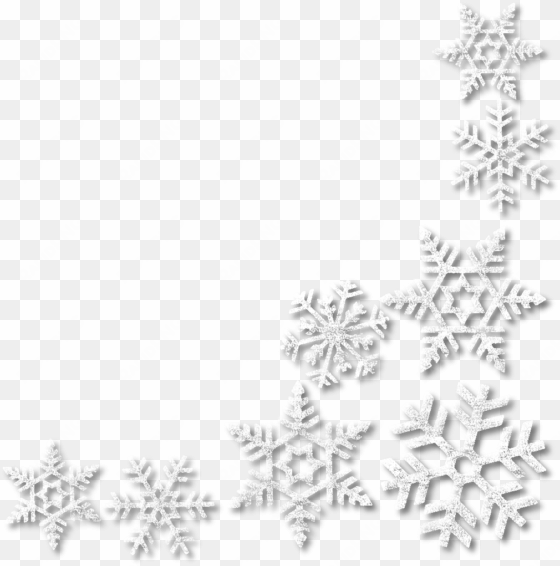 Нαρρу Нσℓι∂αуѕ png black and white download - border images free snowflakes